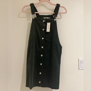 Francesca's Collections Dark Green Corduroy Dress